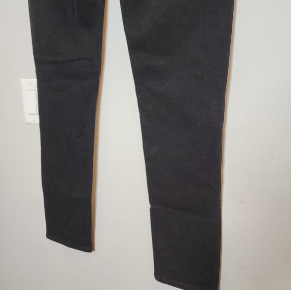 NWT Agolde Devon Stacked Lowrise Stove-Pipe Black Jeans Organic Cotton Size 26 - Picture 15 of 15